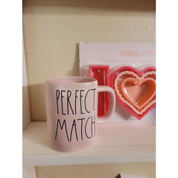 Rae Dunn PERFECT MATCH pink coffee mug Valentines Cup - Picture 2 of 9